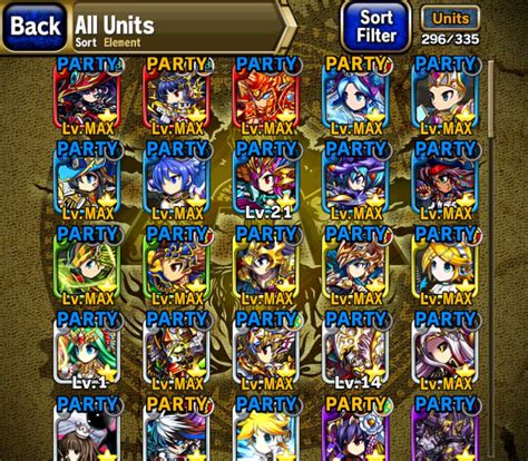 brave frontier unit list.